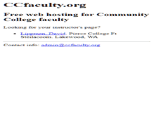 Tablet Screenshot of ccfaculty.org